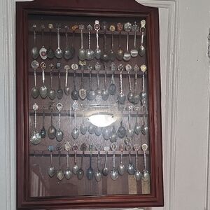 Elegant Wooden Spoon Display Case